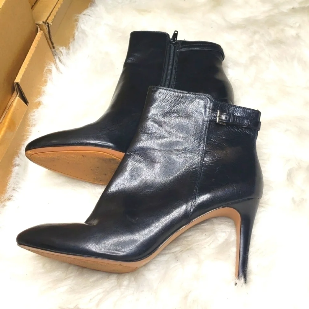 Nine West Powerhour Boot black leather 10